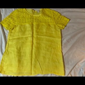 J Crew linen top size 10 or medium
